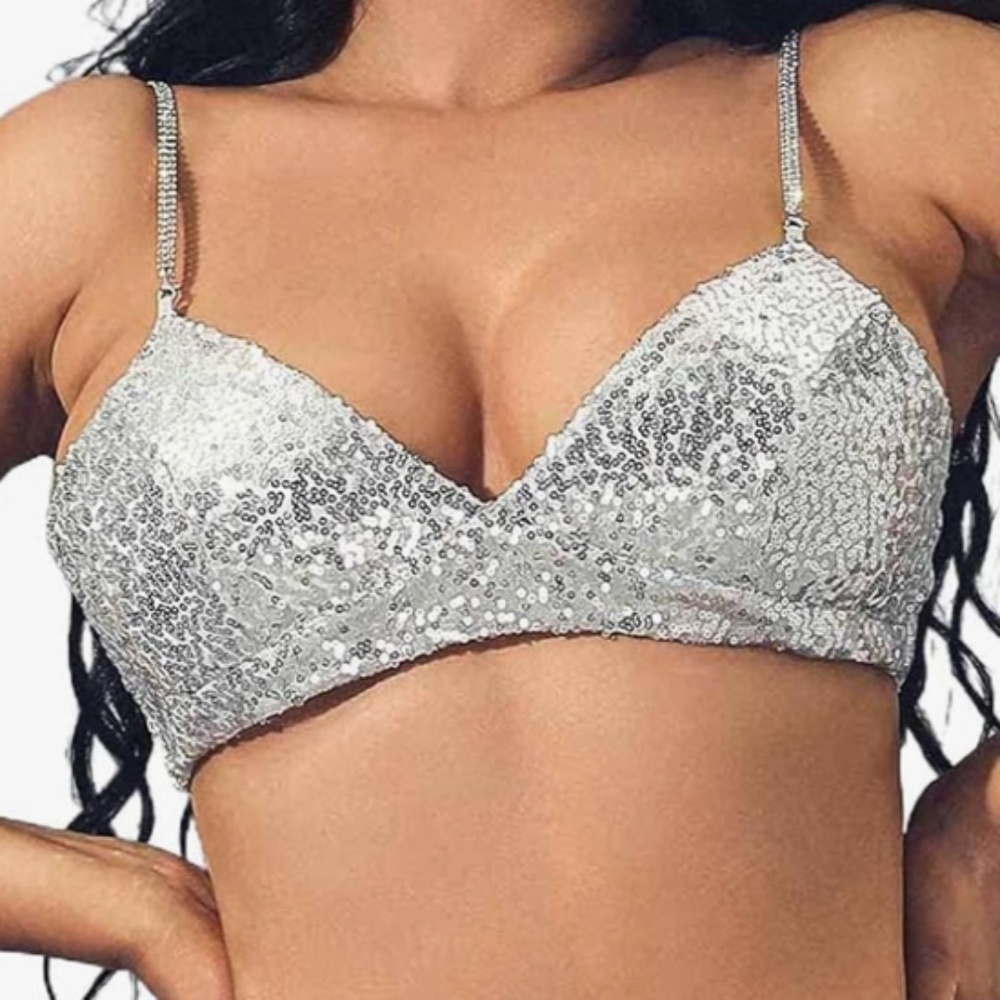 Sequin Bra Top